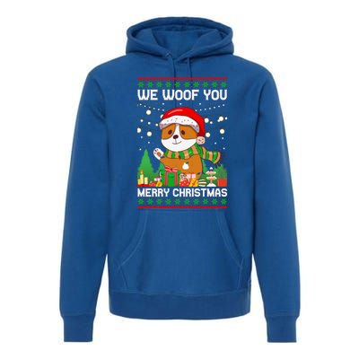 We Woof You A Merry Christmas Gift Premium Hoodie