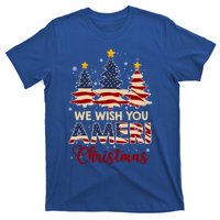 We Wish You Ameri Christmas American Flag Xmas Tree Great Gift T-Shirt