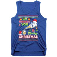 We Whiskey You A Merry Christmas Wish Pajama Ing Santa Gift Tank Top