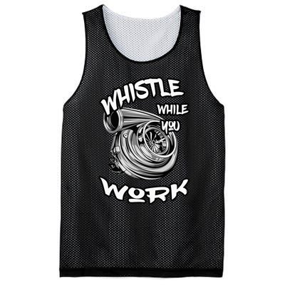 Whistle While You Work Trucker Mechanic Biker Mesh Reversible Basketball Jersey Tank