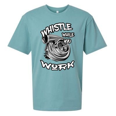 Whistle While You Work Trucker Mechanic Biker Sueded Cloud Jersey T-Shirt