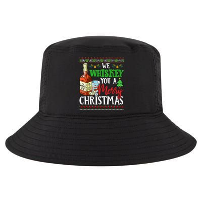 We Whiskey You A Merry Christmas Wish Pajama Ing Cute Gift Cool Comfort Performance Bucket Hat