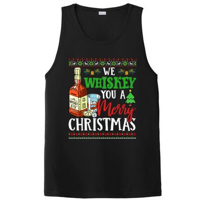 We Whiskey You A Merry Christmas Wish Pajama Ing Cute Gift PosiCharge Competitor Tank