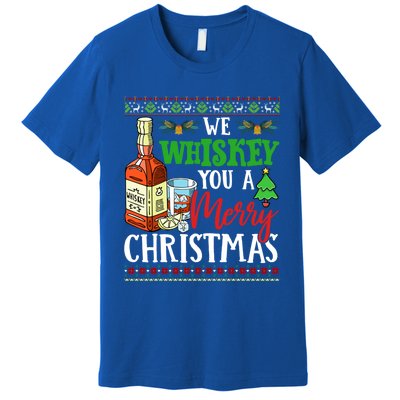 We Whiskey You A Merry Christmas Wish Pajama Ing Cute Gift Premium T-Shirt