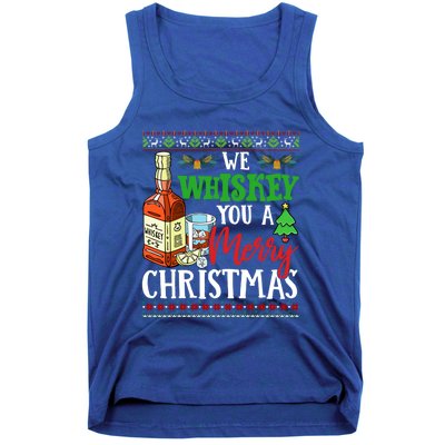 We Whiskey You A Merry Christmas Wish Pajama Ing Cute Gift Tank Top