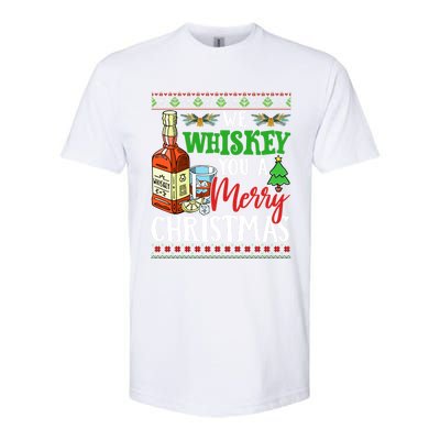 We Whiskey You A Merry Christmas Wish Pajama Ing Cute Gift Softstyle CVC T-Shirt