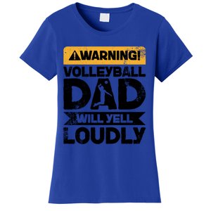 Warning Will Yell Loudly Volleyball Dad Gift Women's T-Shirt