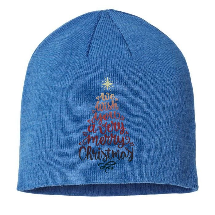 We Wish You A Very Merry Christmas Tree Xmas Gift Tee Cute Gift Sustainable Beanie