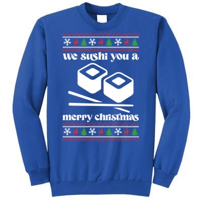 We Wish You A Merry Christmas Food Christmas Sushi Rolls Cool Gift Sweatshirt