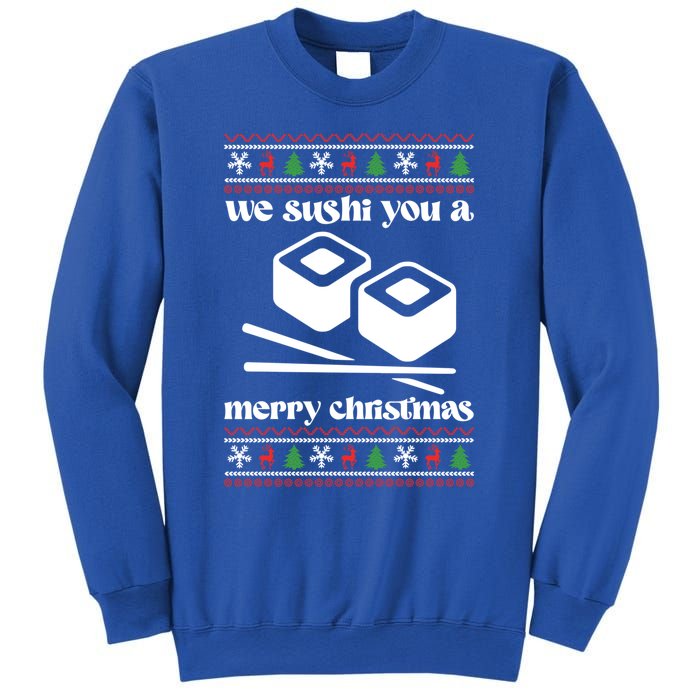 We Wish You A Merry Christmas Food Christmas Sushi Rolls Cool Gift Sweatshirt