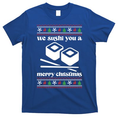 We Wish You A Merry Christmas Food Christmas Sushi Rolls Cool Gift T-Shirt