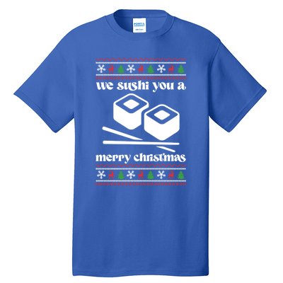 We Wish You A Merry Christmas Food Christmas Sushi Rolls Cool Gift Tall T-Shirt