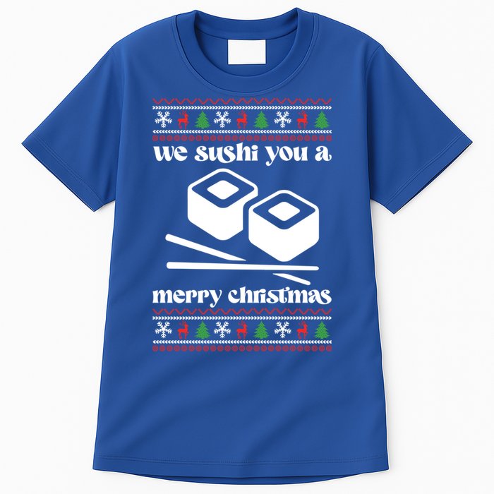 We Wish You A Merry Christmas Food Christmas Sushi Rolls Cool Gift Tall T-Shirt