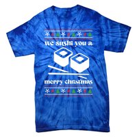 We Wish You A Merry Christmas Food Christmas Sushi Rolls Cool Gift Tie-Dye T-Shirt