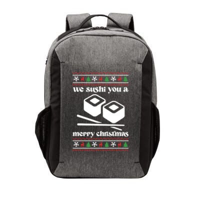 We Wish You A Merry Christmas Food Christmas Sushi Rolls Cool Gift Vector Backpack