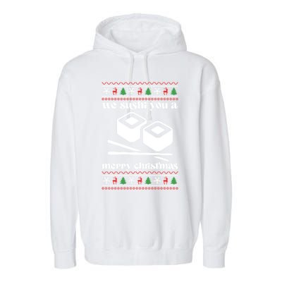 We Wish You A Merry Christmas Food Christmas Sushi Rolls Cool Gift Garment-Dyed Fleece Hoodie