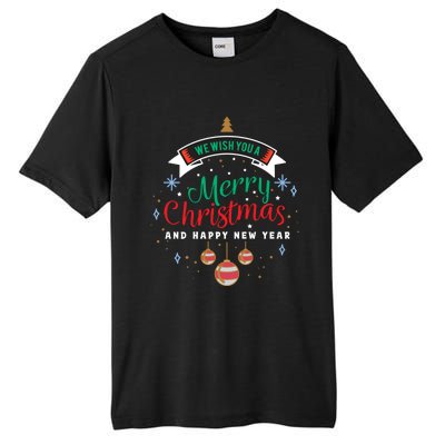 We Wish You A Merry Christmas Gift Tall Fusion ChromaSoft Performance T-Shirt