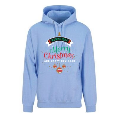 We Wish You A Merry Christmas Gift Unisex Surf Hoodie