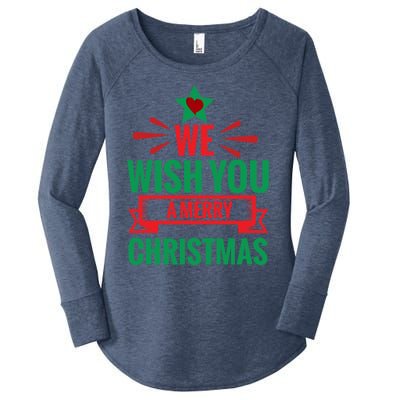 We Wish You A Merry Christmas Gift Women's Perfect Tri Tunic Long Sleeve Shirt