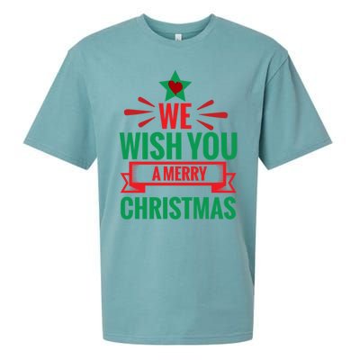 We Wish You A Merry Christmas Gift Sueded Cloud Jersey T-Shirt