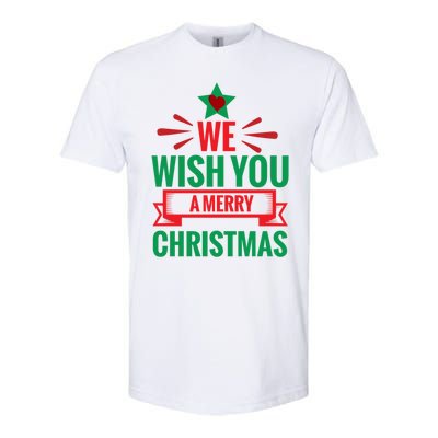 We Wish You A Merry Christmas Gift Softstyle® CVC T-Shirt