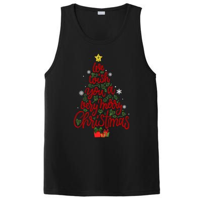 We Wish You A Merry Christmas Tree Holiday Xmas Gift PosiCharge Competitor Tank