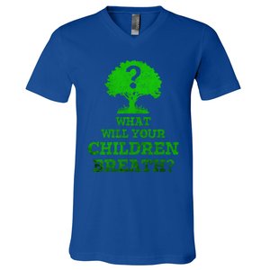 What Will Your Breathe Climate Change Gift V-Neck T-Shirt