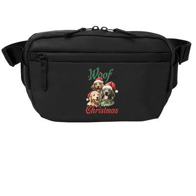 We Woof You A Merry Christmas Vintage Christmas Dogs Crossbody Pack