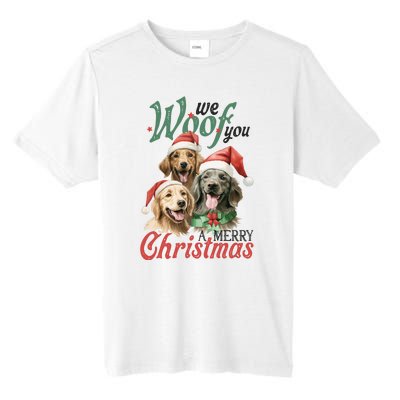 We Woof You A Merry Christmas Vintage Christmas Dogs Tall Fusion ChromaSoft Performance T-Shirt