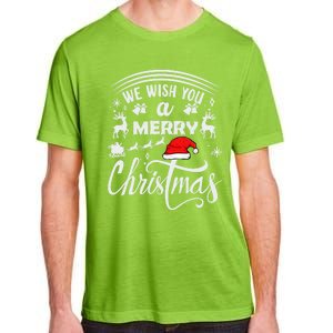 We Wish You A Merry Christmas Pajama Buffalo Santa Hat Cool Gift Adult ChromaSoft Performance T-Shirt