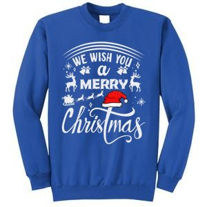 We Wish You A Merry Christmas Pajama Buffalo Santa Hat Cool Gift Sweatshirt