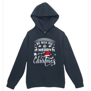 We Wish You A Merry Christmas Pajama Buffalo Santa Hat Cool Gift Urban Pullover Hoodie