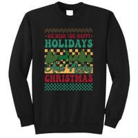 We Wish You Happy Holidays And Merry Christmas Ugly Sweater Funny Xmas Gift Sweatshirt