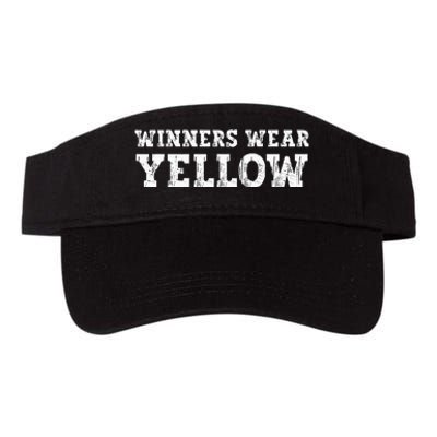 Winners Wear Yellow Color War Camp Team Game Competition Valucap Bio-Washed Visor