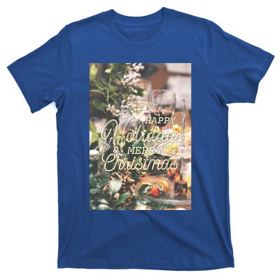 We Wish You Happy Holidays And Merry Christmas Luxury Stylish Great Gift T-Shirt