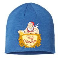 We Wish You Merry Christmas Costumes Santa Claus Art Great Gift Sustainable Beanie