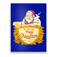 We Wish You Merry Christmas Costumes Santa Claus Art Great Gift Poster