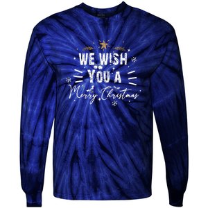 We Wish You A Merry Christmas Tie-Dye Long Sleeve Shirt