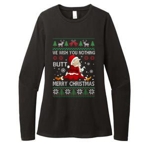 We Wish You Nothing But Merry Christmas Funny Santa Xmas Gift Womens CVC Long Sleeve Shirt