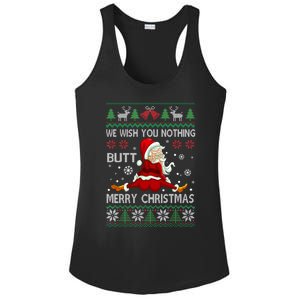 We Wish You Nothing But Merry Christmas Funny Santa Xmas Gift Ladies PosiCharge Competitor Racerback Tank