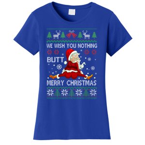 We Wish You Nothing But Merry Christmas Funny Santa Xmas Gift Women's T-Shirt