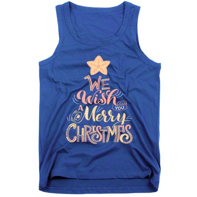 We Wish You A Merry Christmas Tree Holiday Funny Gift Tank Top