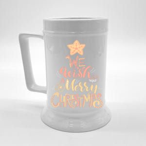 We Wish You A Merry Christmas Tree Holiday Funny Gift Beer Stein