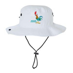 Women Why Y'all Trying To Test The Jesus In Me Funny Chicken Legacy Cool Fit Booney Bucket Hat