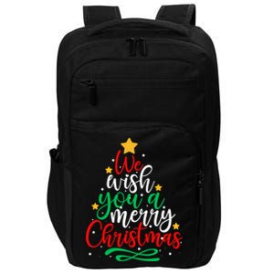 We Wish You A Merry Christmas Xmas Pajama Holiday Boy Girl Cute Gift Impact Tech Backpack