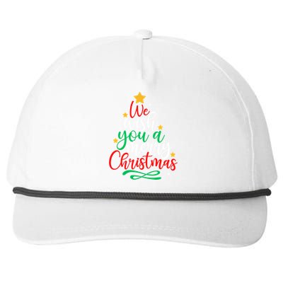 We Wish You A Merry Christmas Xmas Pajama Holiday Boy Girl Cute Gift Snapback Five-Panel Rope Hat