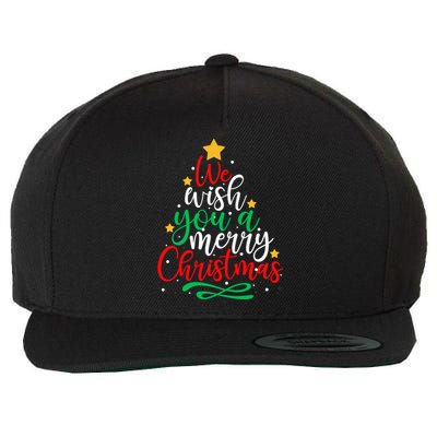 We Wish You A Merry Christmas Xmas Pajama Holiday Boy Girl Cute Gift Wool Snapback Cap