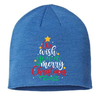 We Wish You A Merry Christmas Xmas Pajama Holiday Boy Girl Cute Gift Sustainable Beanie