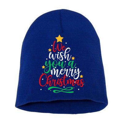 We Wish You A Merry Christmas Xmas Pajama Holiday Boy Girl Cute Gift Short Acrylic Beanie