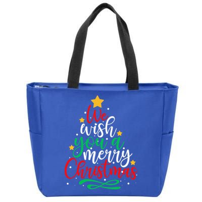 We Wish You A Merry Christmas Xmas Pajama Holiday Boy Girl Cute Gift Zip Tote Bag